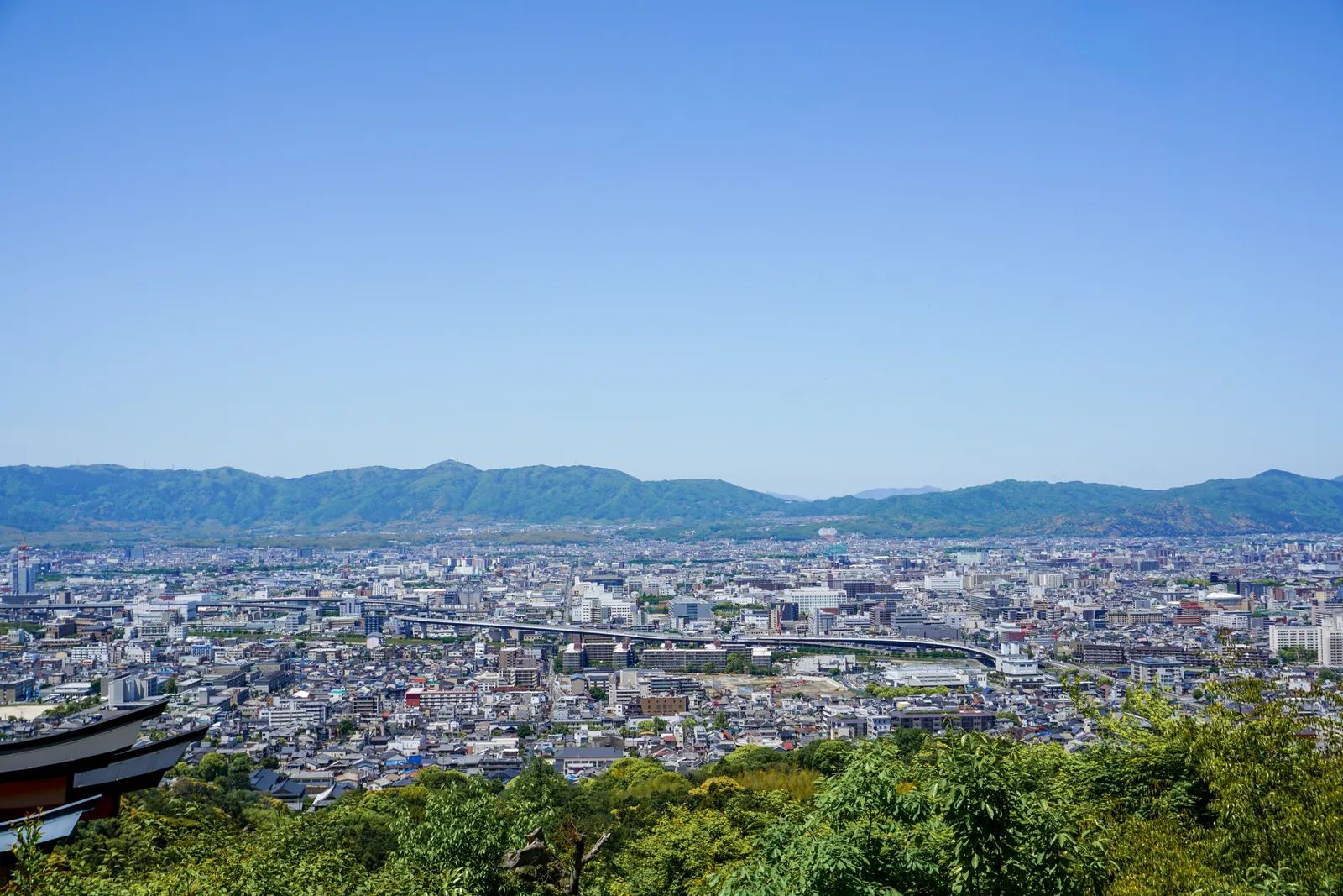 View from Yotsutsuji on Mount Inari