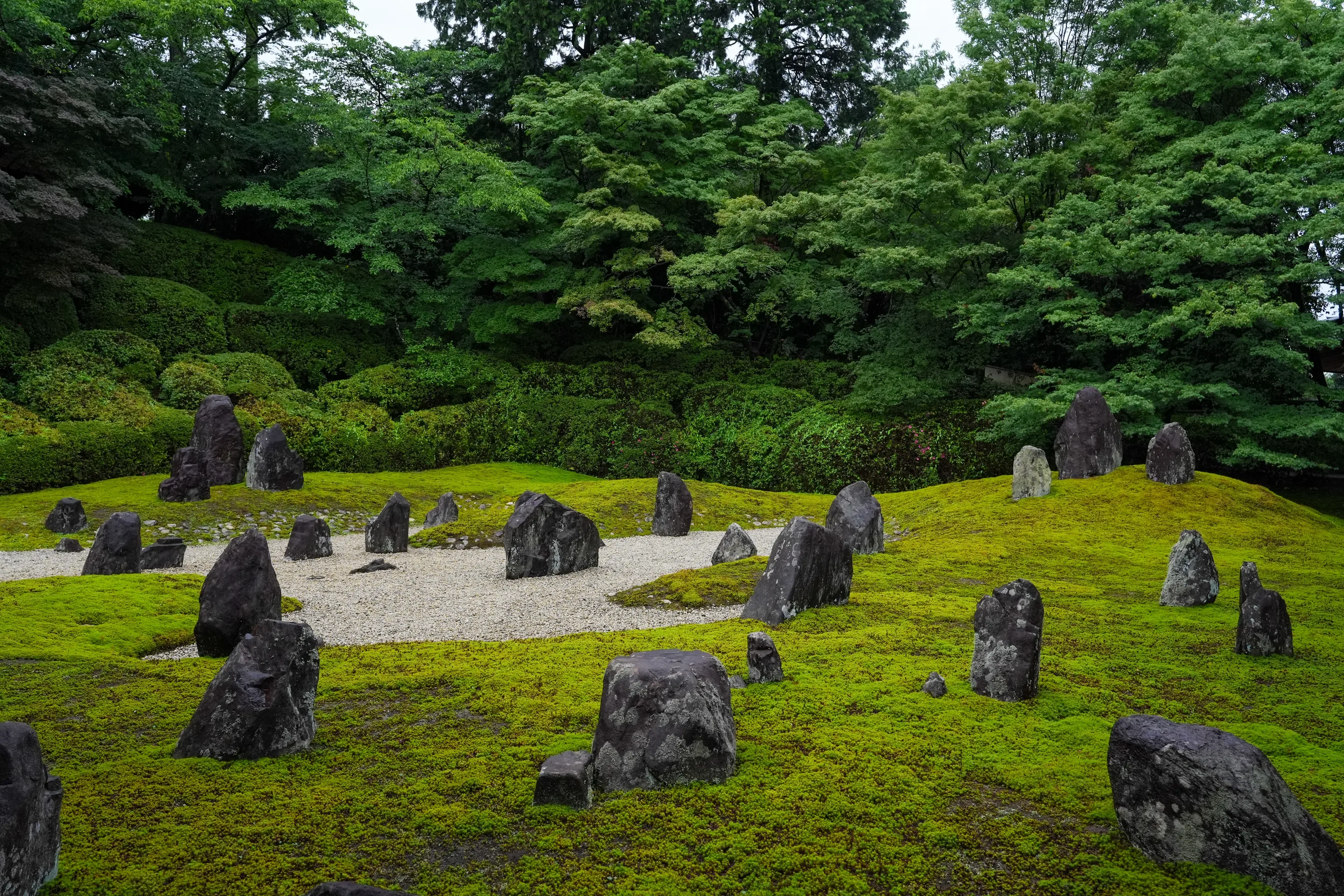 Kyoto temple garden landscape