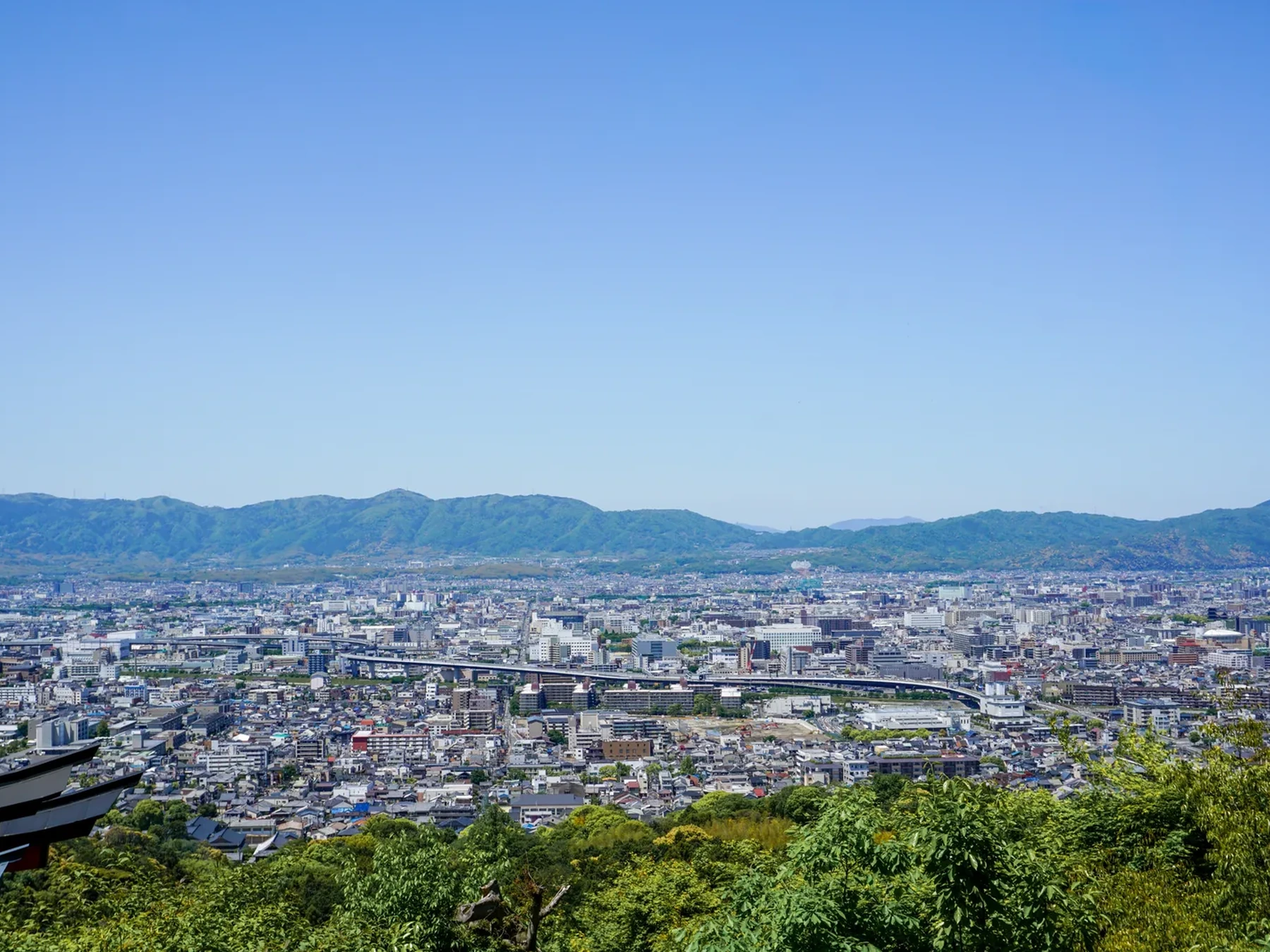 View from Yotsutsuji on Mount Inari